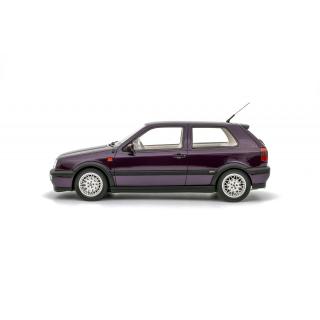 VOLKSWAGEN VW GOLF III VR 6 SYNCRO PURPLE 1995 OttOmobile 1:18 Resinemodell (Türen, Motorhaube... nicht zu öffnen!)